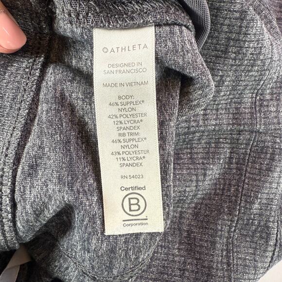 Athleta Venice Joggers Women’s Gray Ribbed Waist Tapered Cuff Lounge Pants Small - Picture 11 of 13